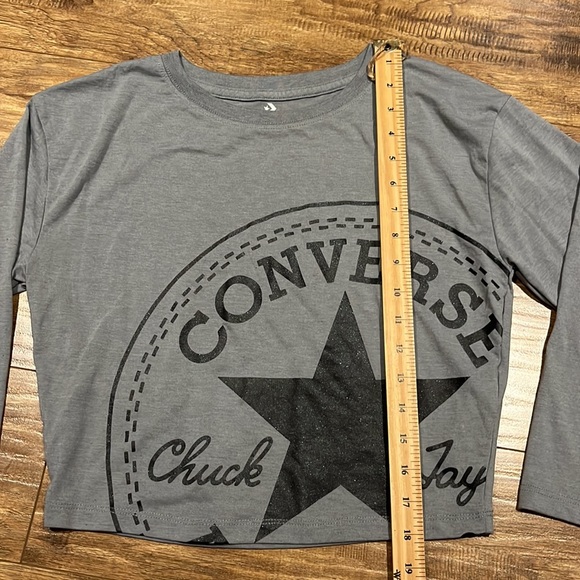 Converse grey longsleeve crop top - Picture 4 of 8